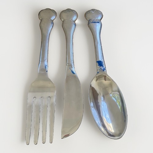 Large aluminium spoon knife - spoon,