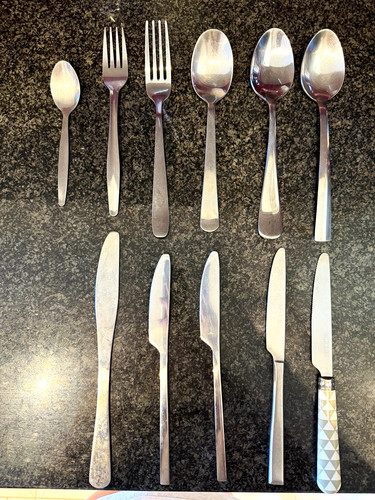 22pc stainless steel - stainless, silver