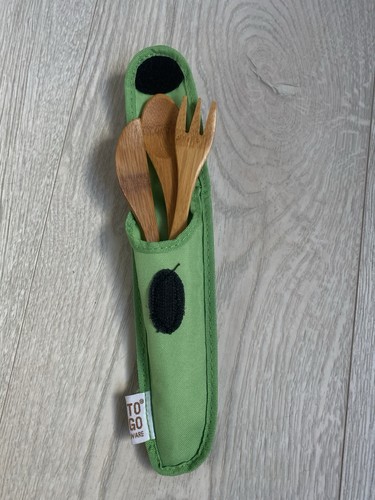 Bamboo knife fork - knife,