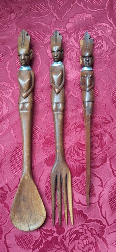 Wooden vintage african tribal - wooden,