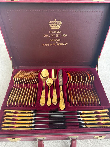Solingen 70pc gold stainless - 70pc,