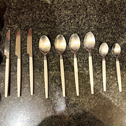 9pc stainless steel cutlery - steel,