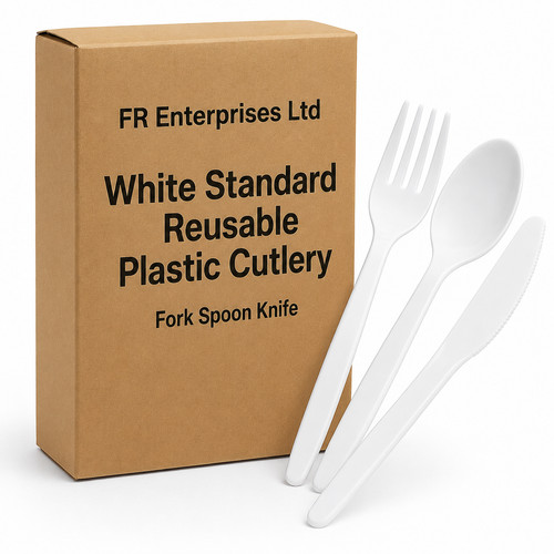 100pcs white standard reusable - white,