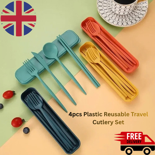 4pcs plastic reusable travel - plastic,
