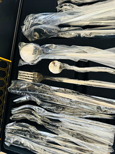 24pc polished stainless - polished, steel