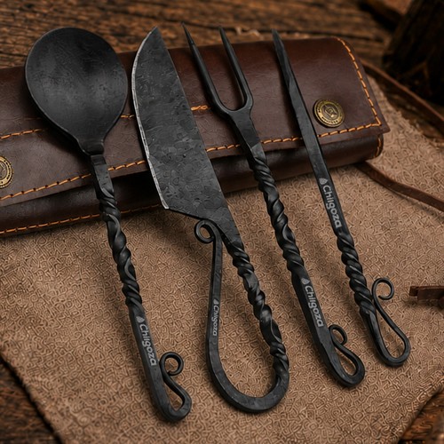 Hand forged viking cutlery - hand-forged,