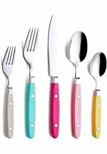 20pc multicolour stainless - 20pc,