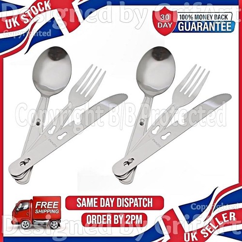Two sets 3pc stainless - of,