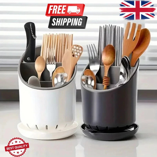 Plastic cutlery drainer holder - plastic,